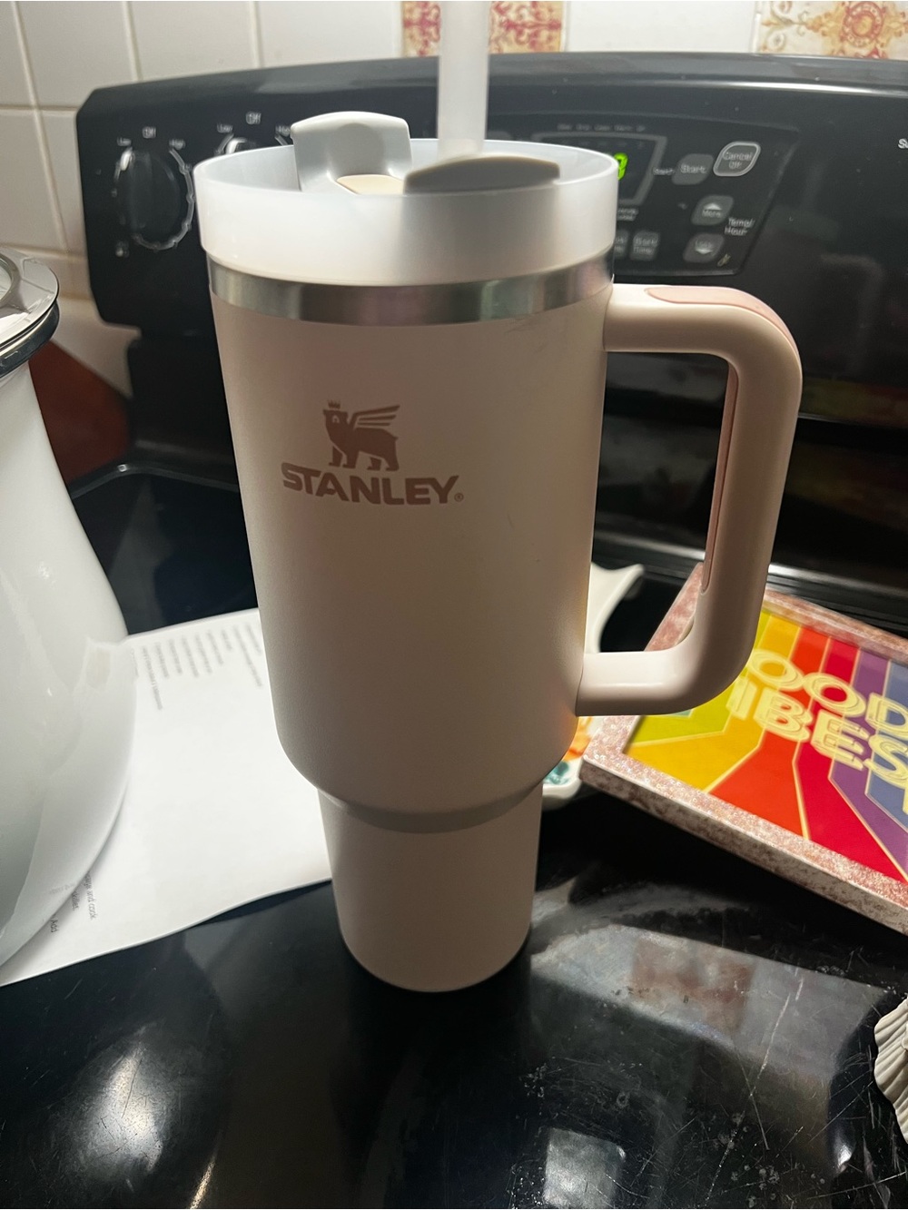 Stanley rose Travel Tumbler with Blush Accents 40 oz